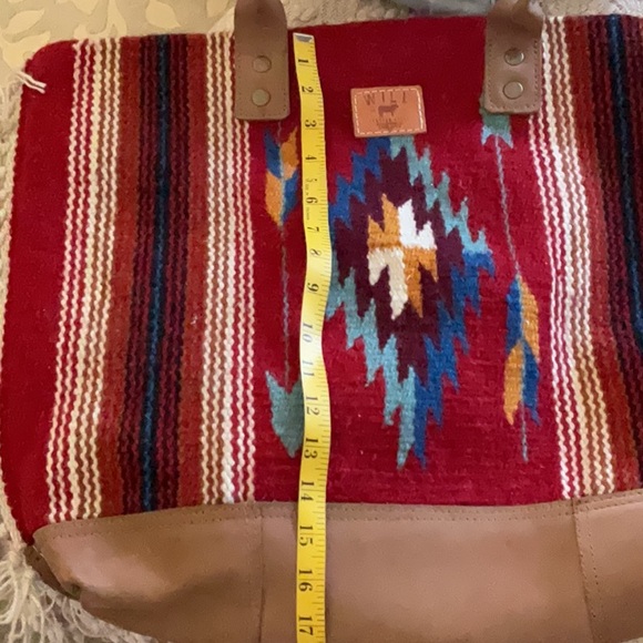 Will Southwest Leather and Wool Large Bag - Picture 13 of 15